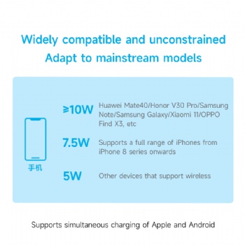 15w 2-in-1 wireless charge